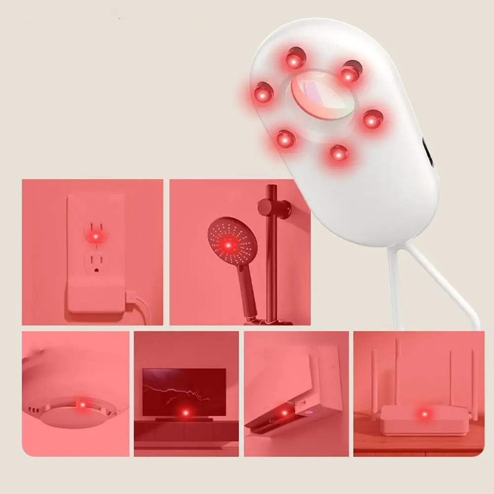 Mini detector de cámara con detección infrarroja, Detector antisalpicaduras de larga distancia, antivigilancia