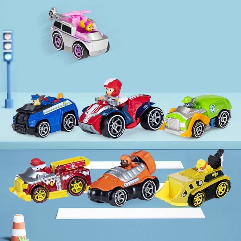 100% Original 6PCS/set Paw Patrol True Metal Classic Gift Collectible Die-Cast Figure 1:55 Scale Ryder Figure Toy Birthday Gift