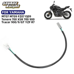Plaka ışık teli adaptör fiş konnektörü kablosu YAMAHA MT07 MT09 FZ07 FJ09 Tracer 900 9 GT YZF R7 XSR 700 900 9GT artı