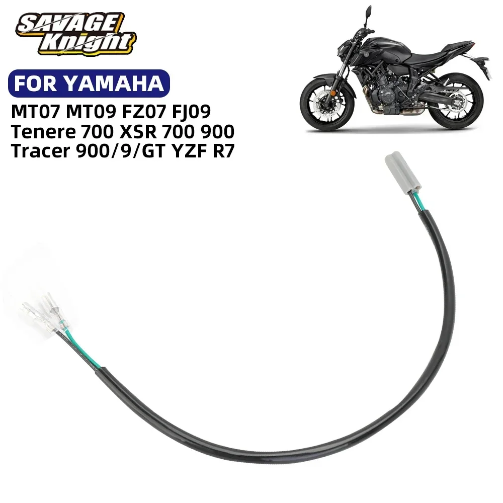 License Plate Light Wire Adapter Plug Connector Cable For YAMAHA MT07 MT09 FZ07 FJ09 Tracer 900 9 GT YZFR7 XSR 700 900 9GT Plus