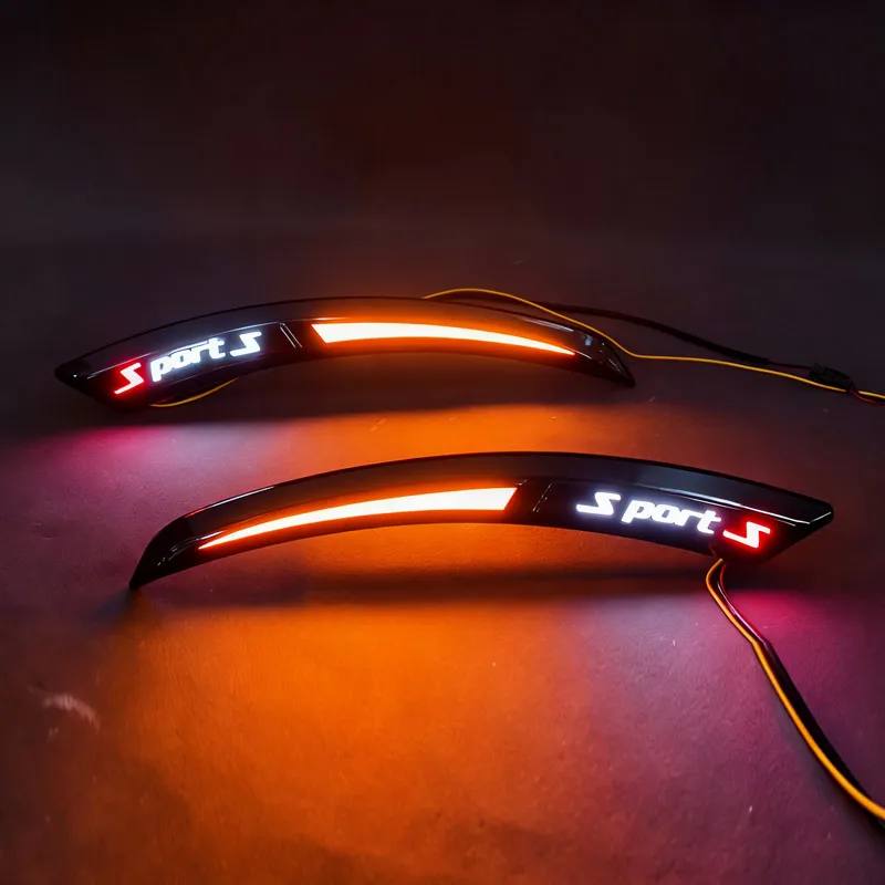 العالمي سيارة درابزين بدوره مصباح إشارة ورقة مصباح Abs لوحة الجانب ماركر الديكور الخارجي ضبط السيارات أنماط الملحقات #3