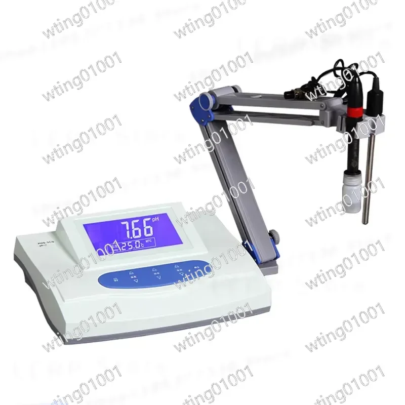 110/220V Digital Display Bench pH Meter Desktop PH/MV/Temp Tester Acidity Meter Laboratory Water Quality Analyzer