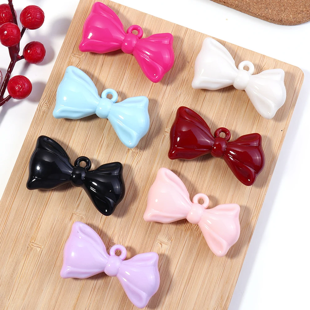 2pcs 32x56mm 귀여운 Bowknot 아크릴 펜 - Butterfly Pendant Necklace 리뷰 및 가격