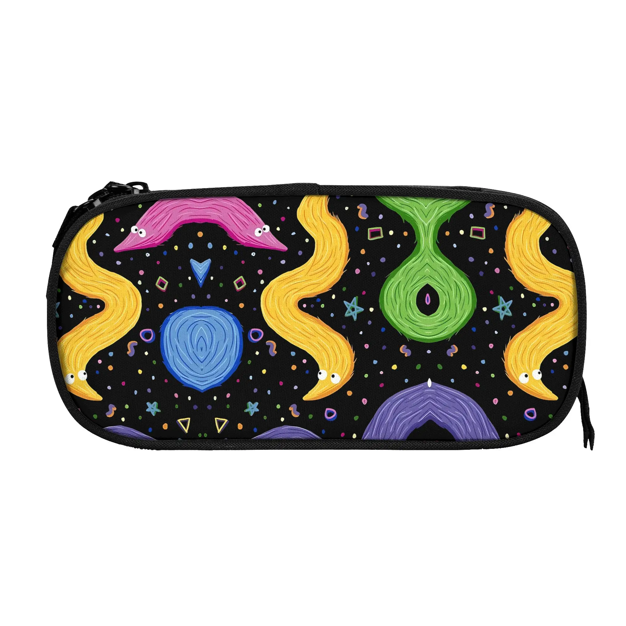 1 Piece Lightweight Bowling Pencil Case Teen Pen Bag Worm On A String School Stationery Bag