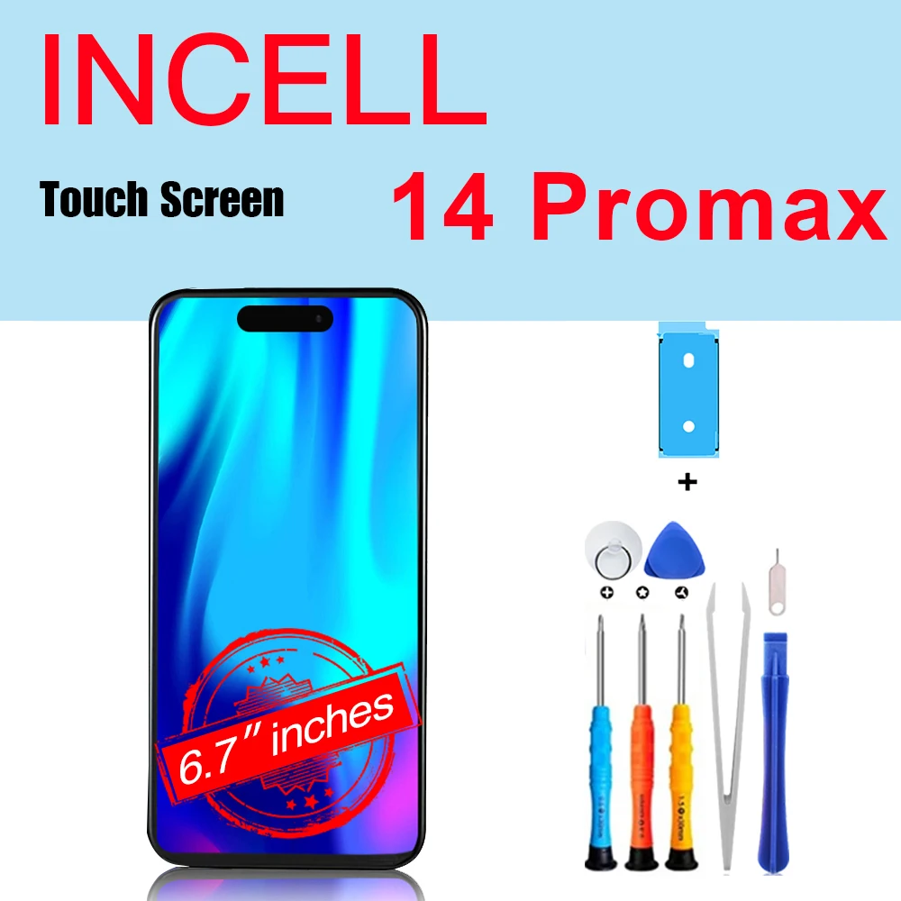 PINZHENG Hoge Kwaliteit Scherm INCELL LCD OLED Voor iPhone 14 Pro 15 Plus 13 Pro Max Displays Voor iPhone vervanging Met Gereedschap