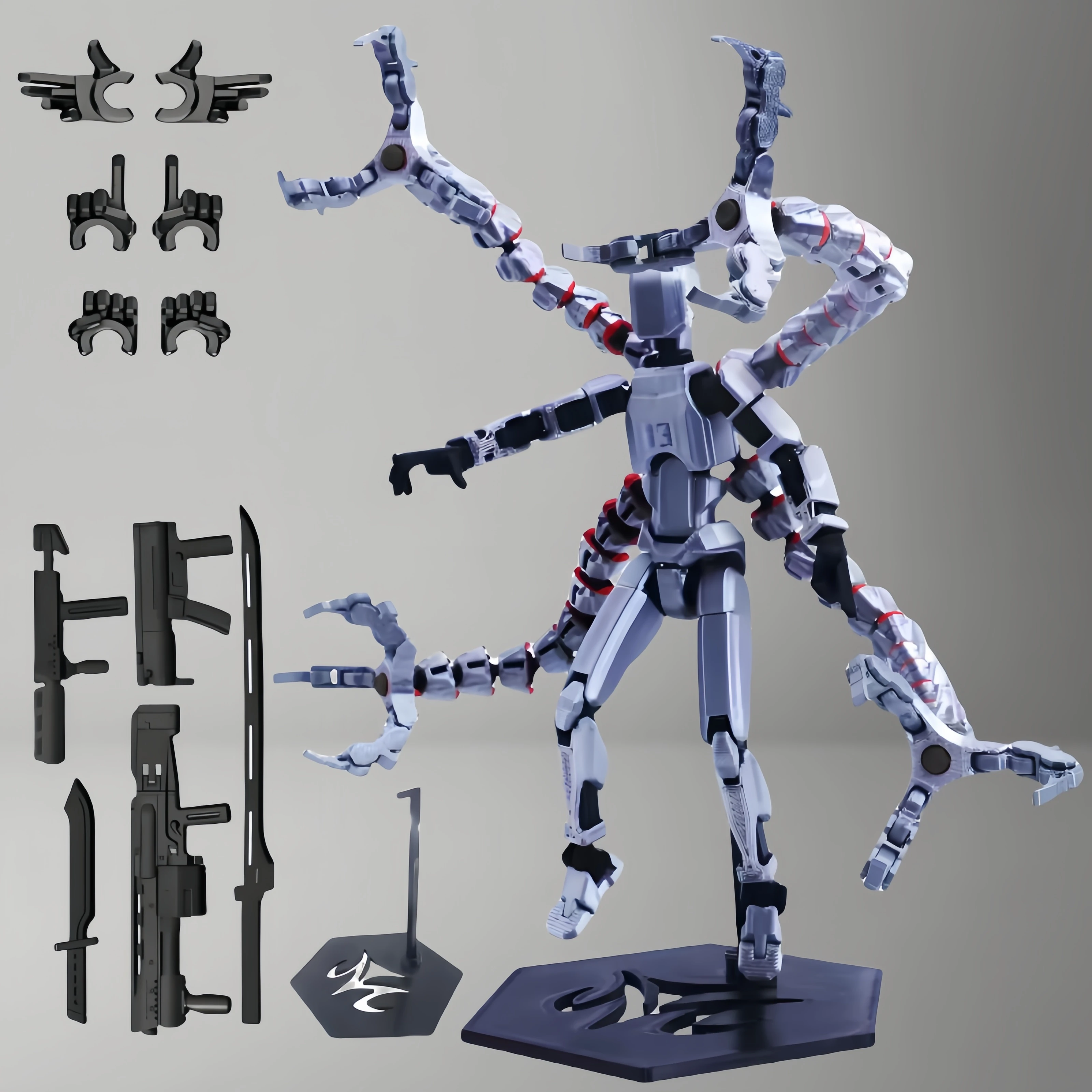 Multi-Jointed Movable Shapeshift Robot 3D Printed Mannequin Dummy Lucky 13 Robot movable figures adult toys children\'s toys