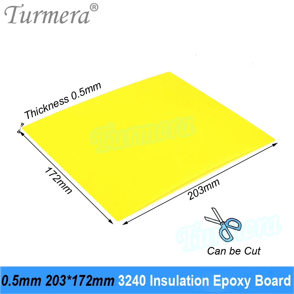 Turmera 3240 Insulation Epoxy Plate 0.5mm Thickness 203*172mm for 3.2V 280Ah 320Ah 310Ah 90Ah 12.8V Lifepo4 Battery Pack Diy Use