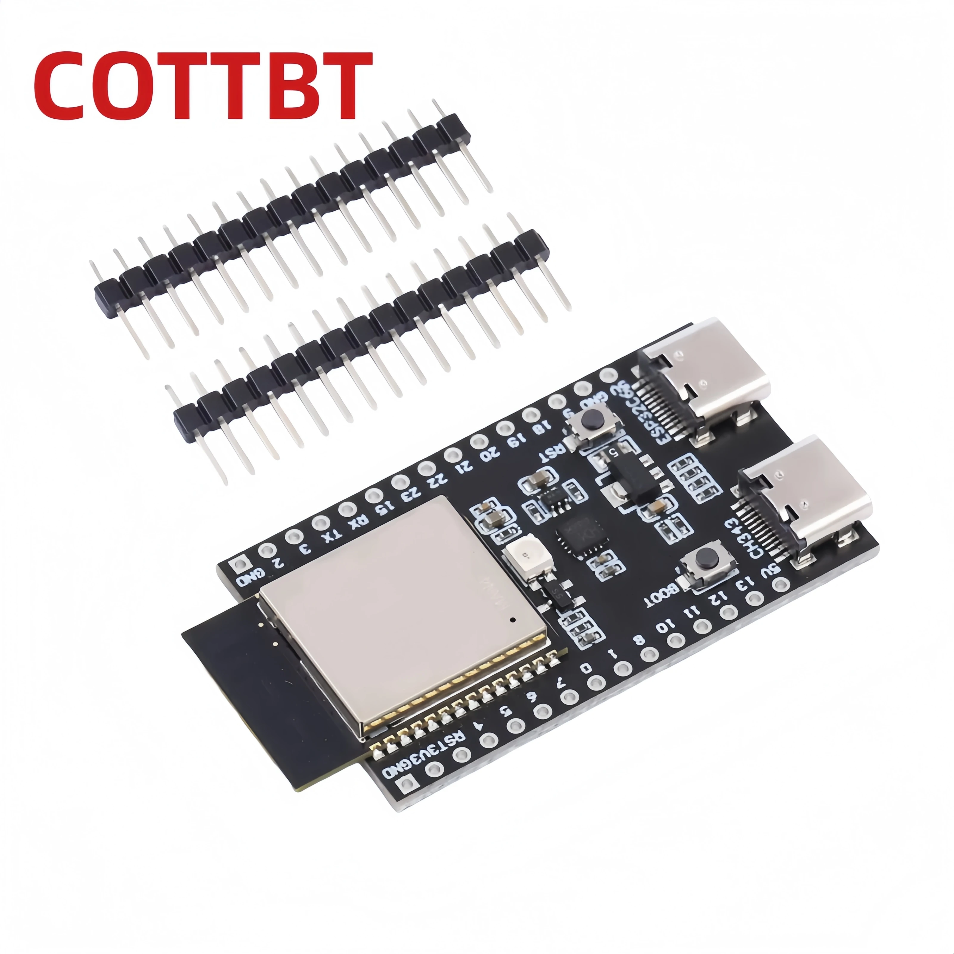ESP32 ESP32-C6 WiFi+Bluetooth Internet Of Things Dual Type-C Development Board Core Board ESP32-C6-DevKit C N4R2 For Arduino