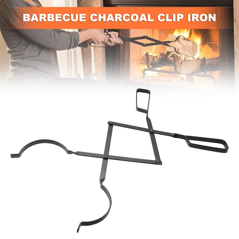 Barbecue Charcoal Clip Iron For Outdoor Camping Home Fireplace Heating Defense Against Winter