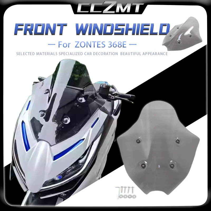 

For ZONTES 368E 368e modified motorcycle racing windshield front windshield chest protector long mirror windshield accessories