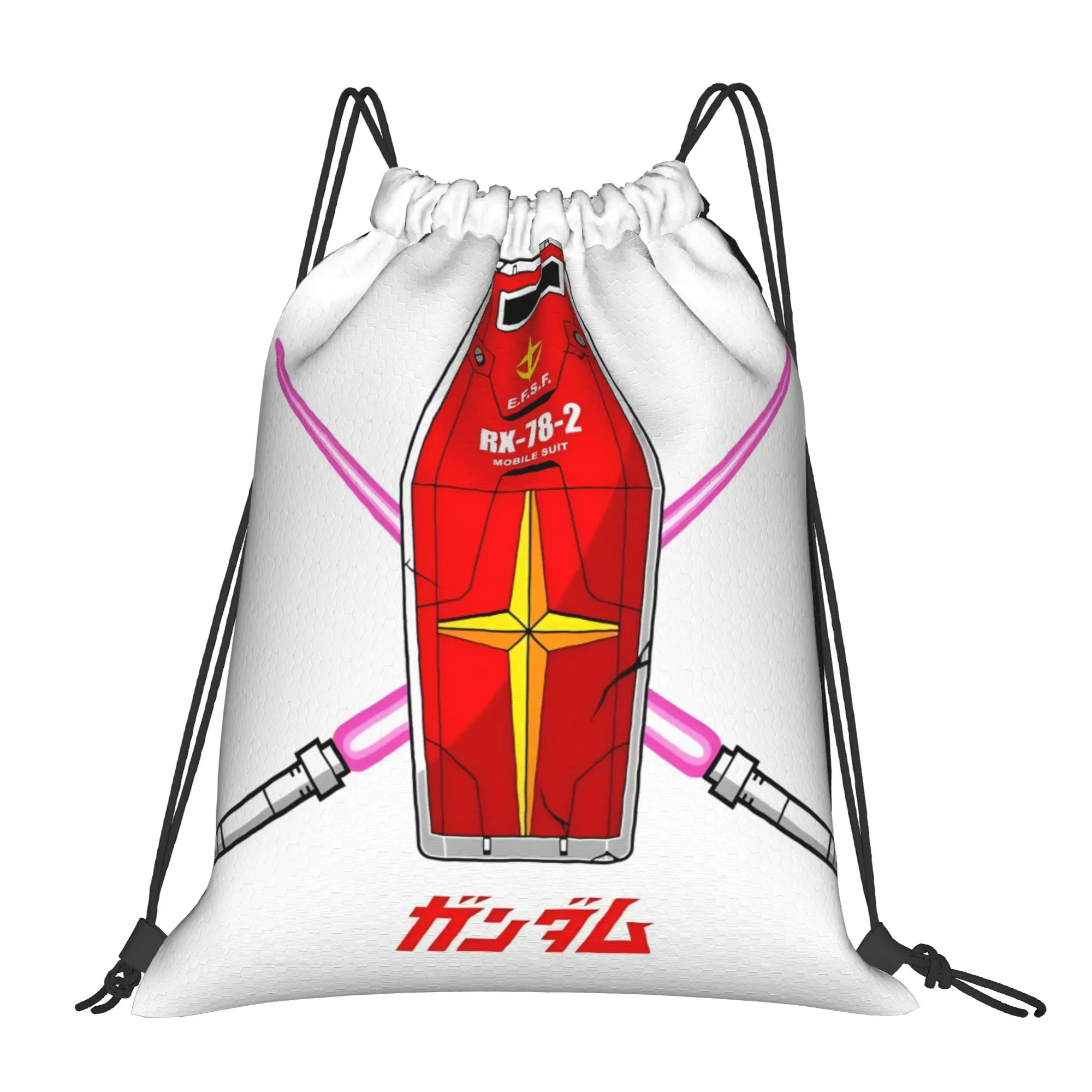 1 pc GUNDAM  Kawaii Drawstring Bags Gym Shoe Clothes Storage Multi-function Teen Portable