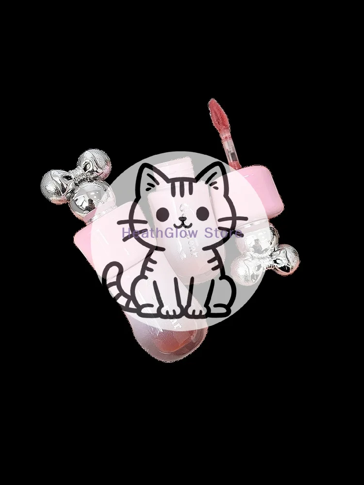 ゲゲベア キュートボウ リップグレイズ、マットベルベットリップクレイ 長持ちカラー ノンドライリップスティック 女性用リップグロス コスメ