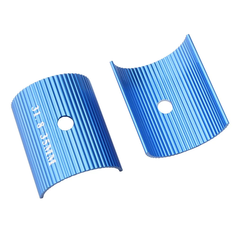 

2Pcs Bike Handlebar Adapter Aluminum Alloy Shim Handlebar Spacers High Strength Lightweight Durable Practical Accessories