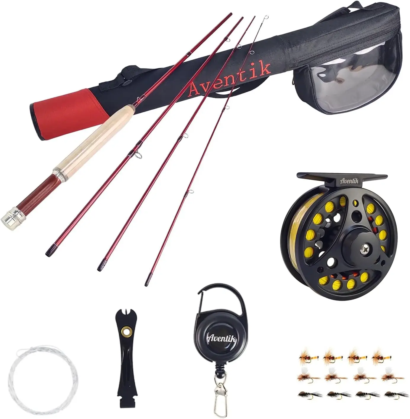

Fly Fishing Rod 4 Piece 6FT 0/1/2/3wt 7FT 3/4wt Carbon Fiber Fast Action Ultra Light Freshwater Rod with Cordura Tube