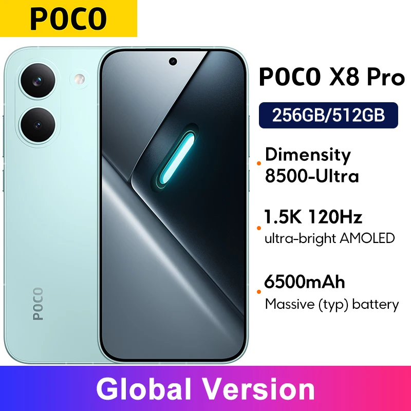 POCO X8 Pro Global Version Dimensity 8500-Ultra 6.59