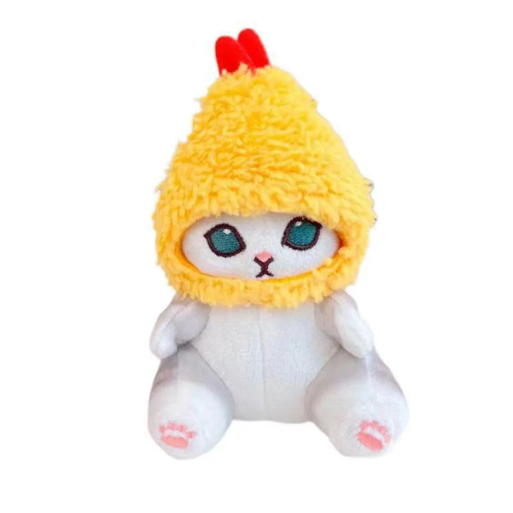 Cute Tempura Fried Shrimp Shark Cat Plush Doll Pendant Japanese Popular Cartoon Bag Pendant Doll Gift