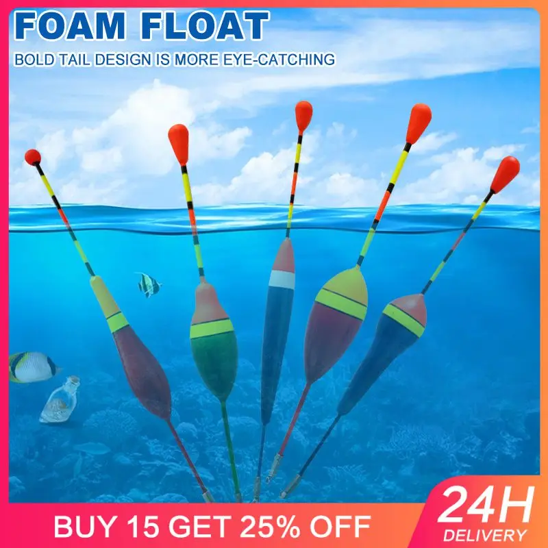 1PCS Fishing Floats Buoy Bobber Fishing Light Stick Floats Fluctuate Mix Size Color Float Buoy Fishing Tackle Accessories