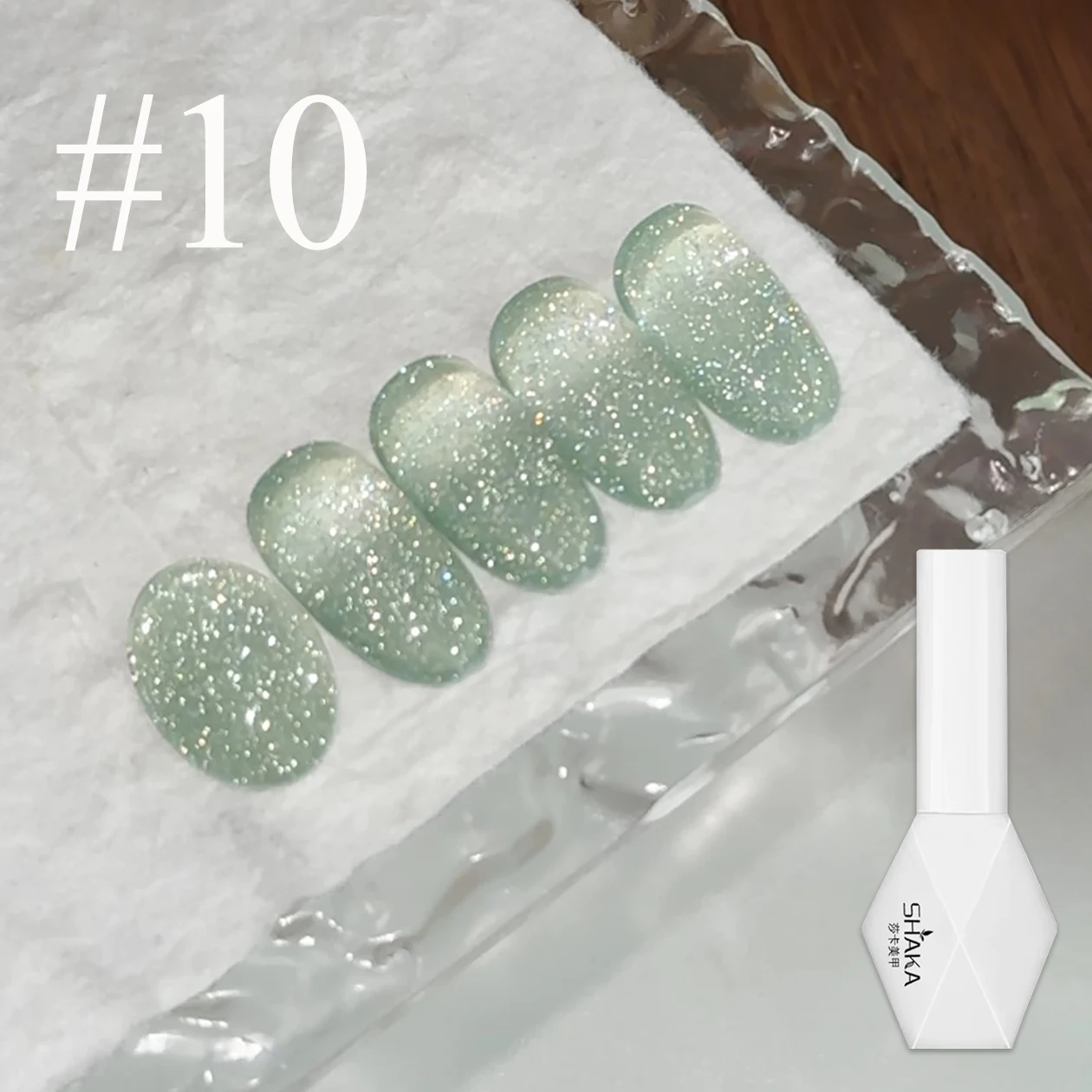 1 pièces SHAKA automne urbain cassé diamant rose bleu Gel vernis à ongles 2025 nouveau Super Flash réfléchissant paillettes Gel à ongles