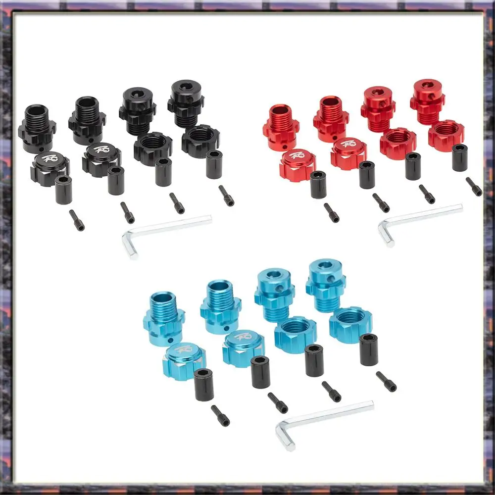 

2025 New 4Pcs 17Mm Hex Nuts Adapter Splined Wheel Hubs Extension Combiner For 1/10 Traxxas E-REVO SUMMIT RC Car Parts