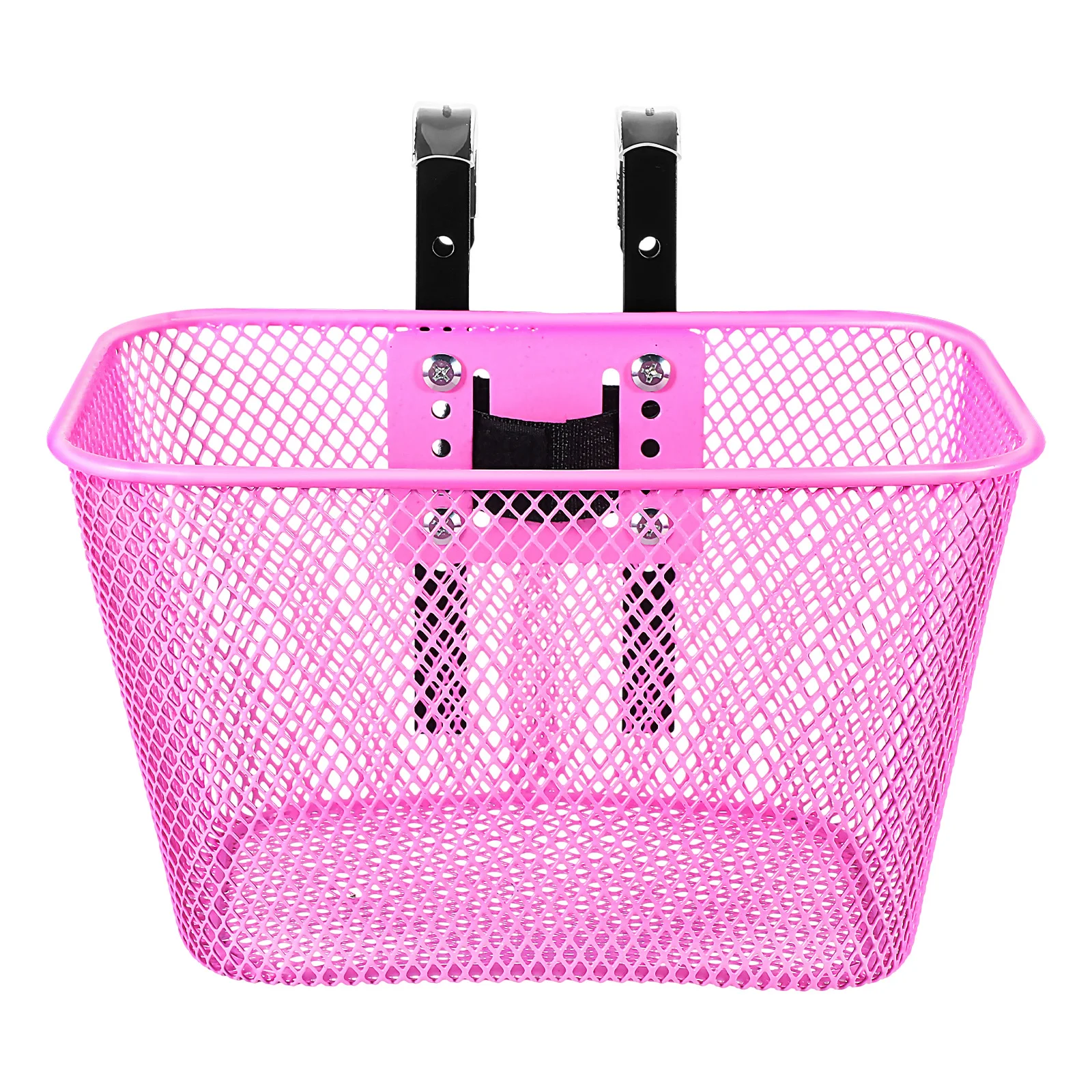 

Bicycle Basket Front Metal Wire Pink Universal Sturdy Iron Rack Girls Accessories Kids Cruiser Tricycle Bikes Women