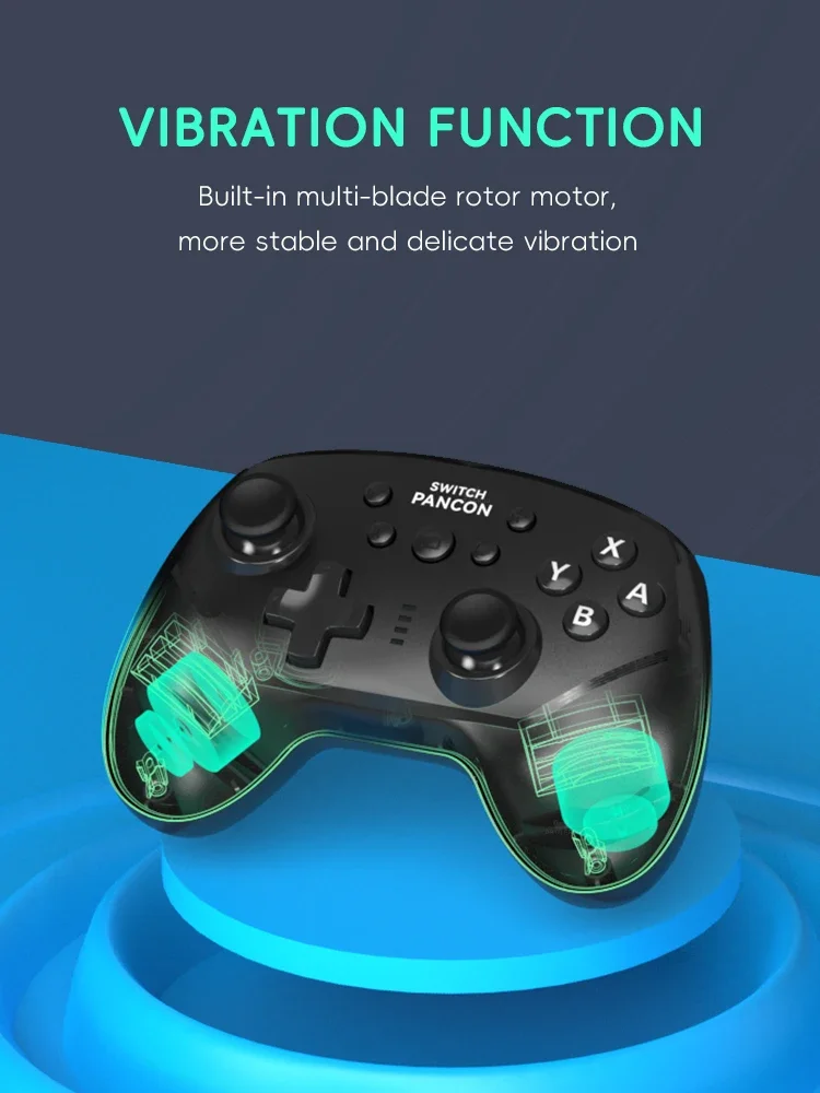 Controller di gioco turbo wireless per Switch / Switch OLED / Lite Pro Gamepad Joypad con controlli di vibrazioni e movimento