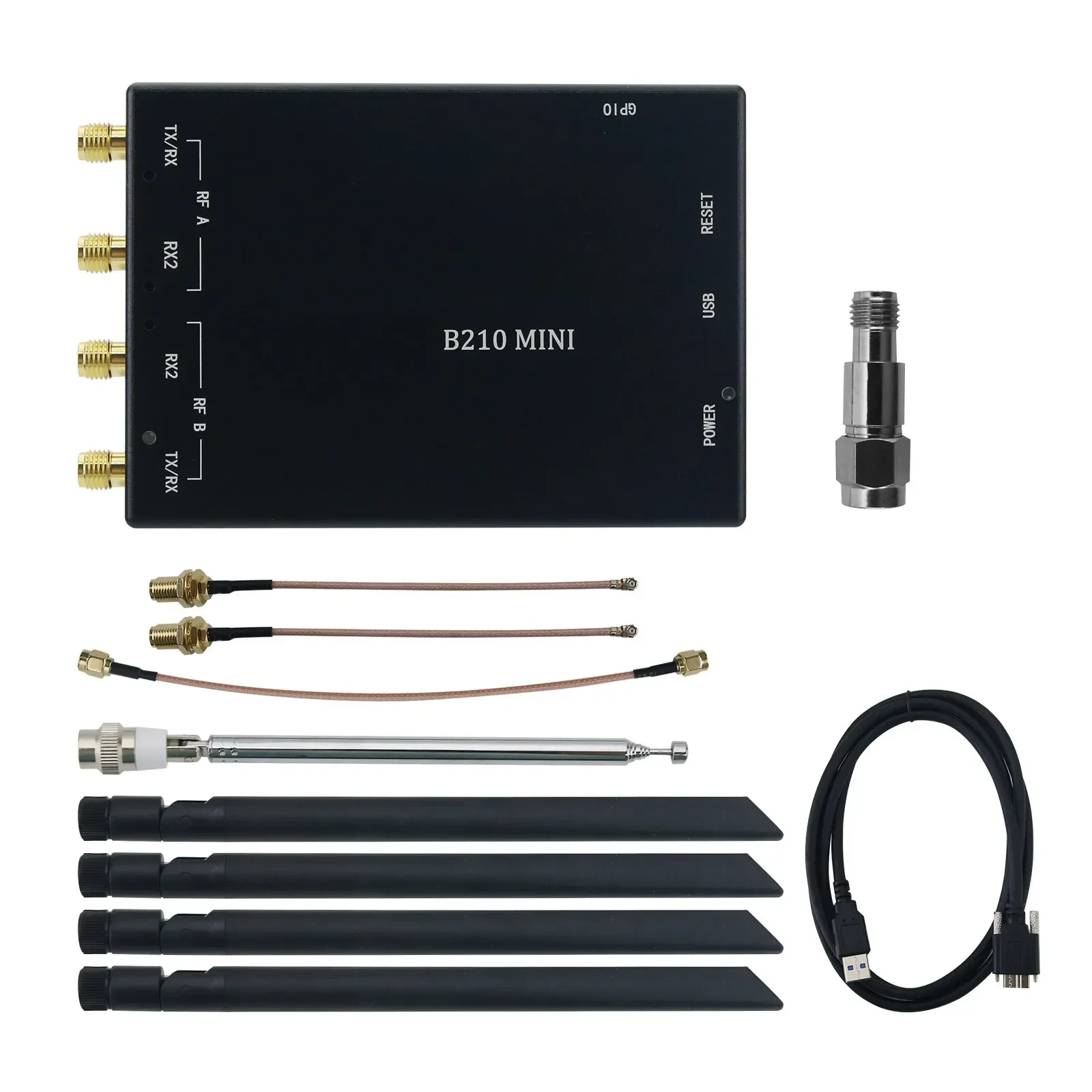 

2026 B210 Mini AD9361 Software Defined Radio Development Kit Motherboard+Accessories SDR Replacement for HackRF PlutoSDR