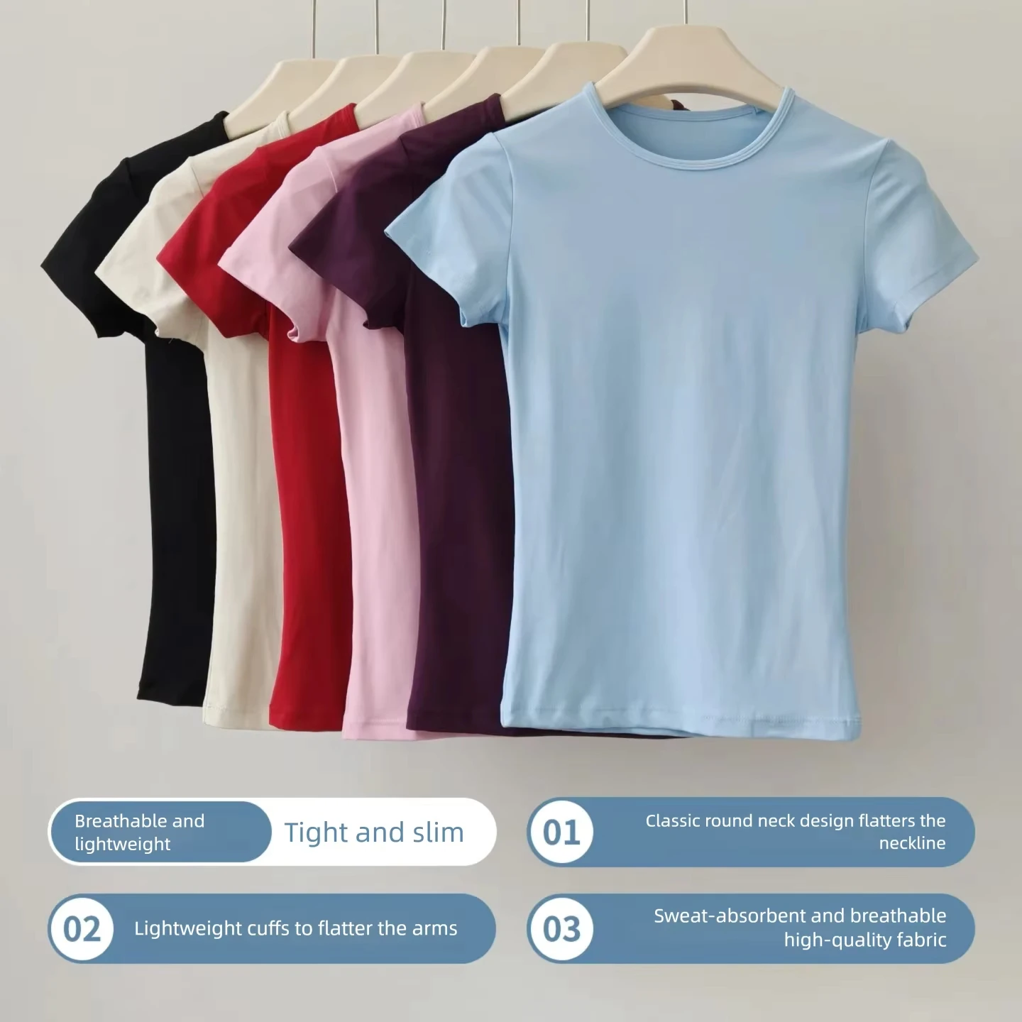 Camiseta Deportiva de Verano para Mujer, Manga Corta, Diseño en el Hombro Derecho, Casual, Elástica, para Yoga, Running, Gimnasio
