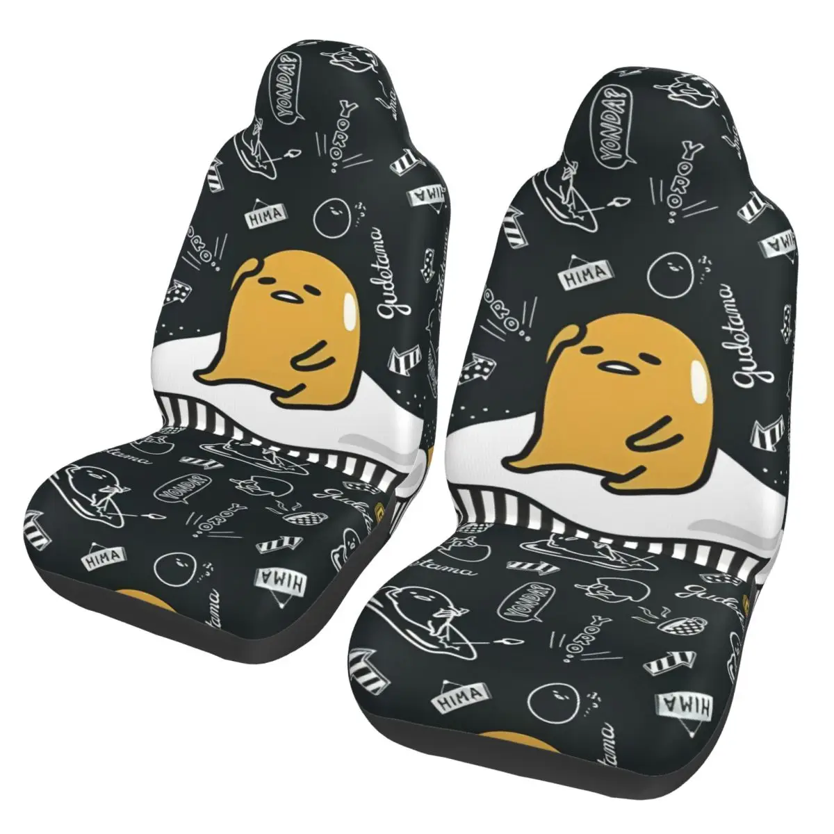 

Gudetama Cartoon Lazy Egg Universal Car Seat Cover Four Seasons For SUV Car Seat Covers Fabric Seat Protector
