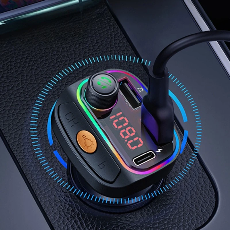 

For Auto Car And Vehicle Bluetooth 5.3 Charger Cigarette Lighter Audio Player Lossless Quality Converter Interior Accessories