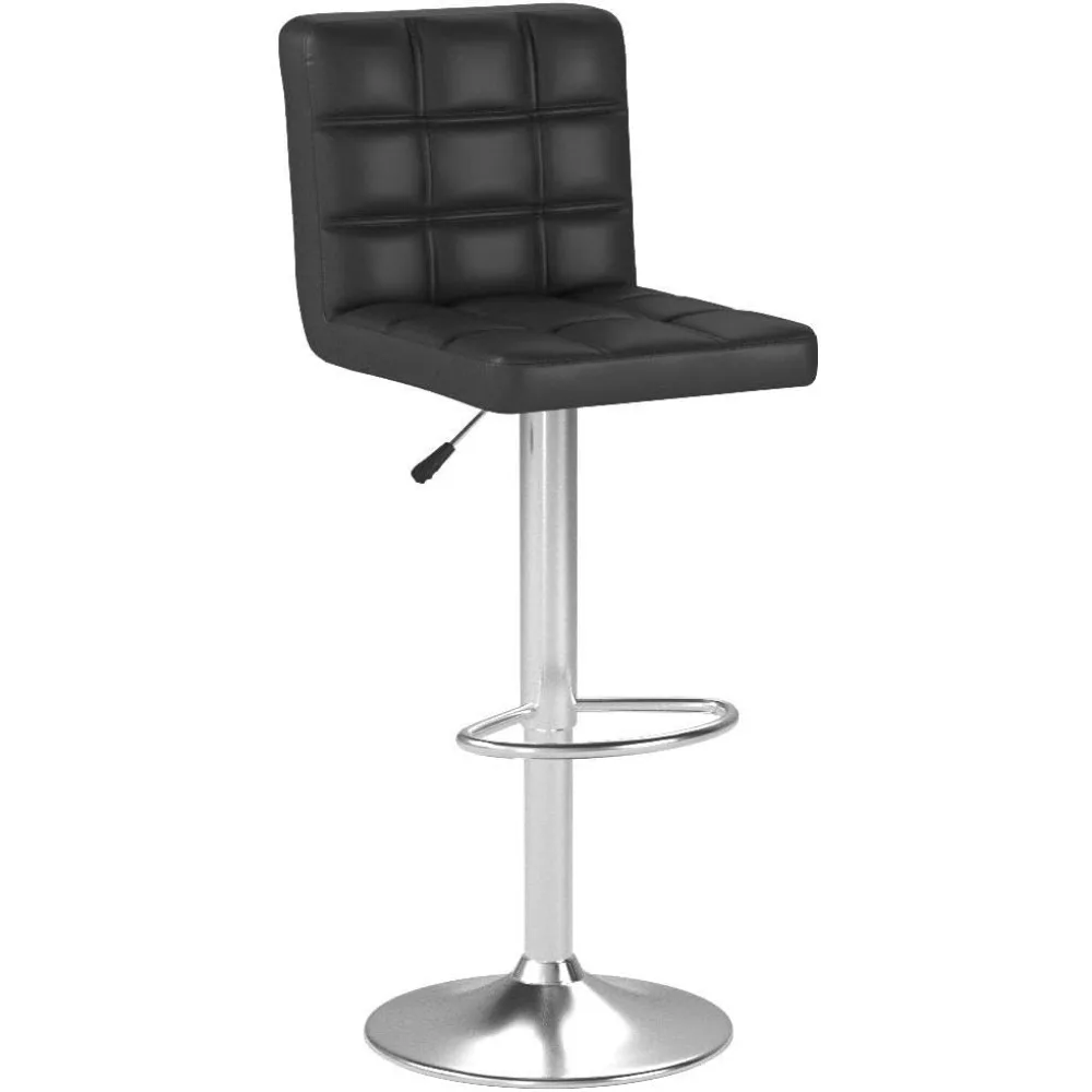 Taburete de Bar moderno, Juego de 2 taburetes, altura ajustable, mostrador