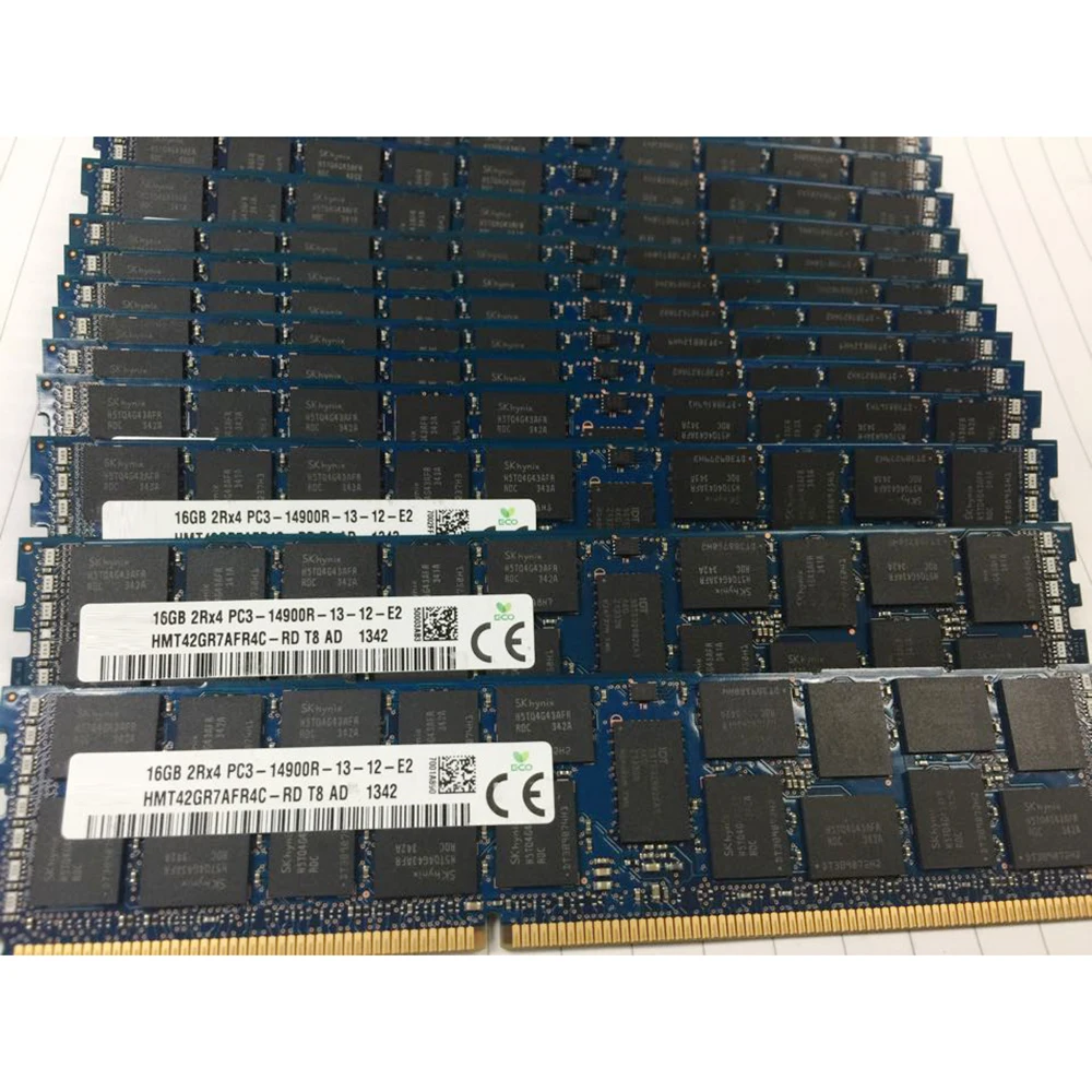 1 pcs   For RAM 16G 16GB 2Rx4 PC3-14900R DDR3 1866 HMT42GR7AFR4C-RD ECC REG Server Memory