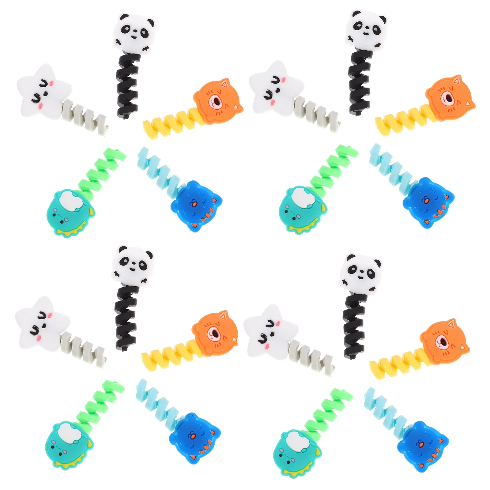

50pcs Animal Protectors For Usb Data Cords Durable Cord Protector Charging Cable Buddy Strain Relief Holder Cable Sleeve