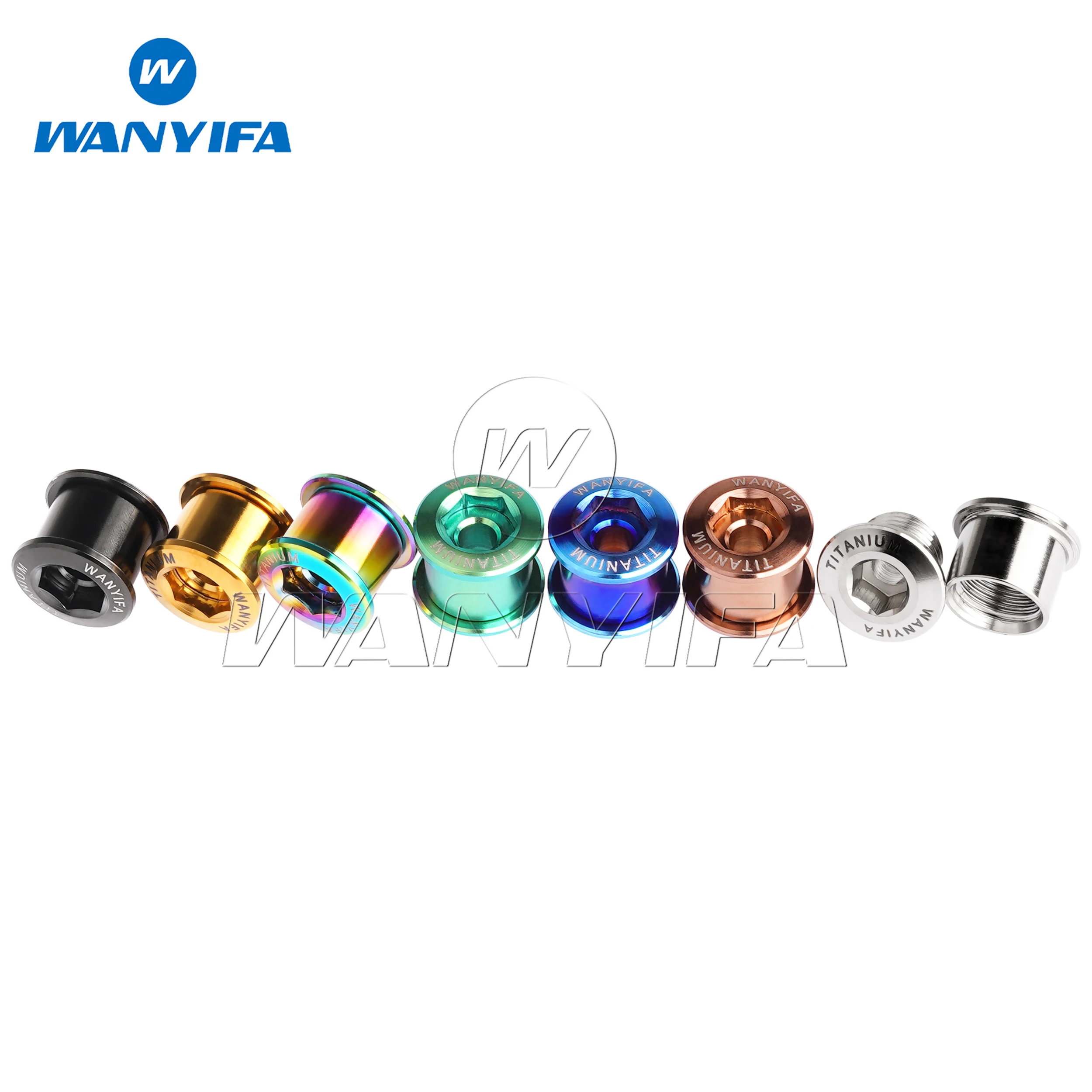 

Wanyifa Titanium Alloy Bolts Chainrings 7mm Heavy-Duty Crankset Fixing Screws Suitable for Mountain Bike/Road Bike Maintenance