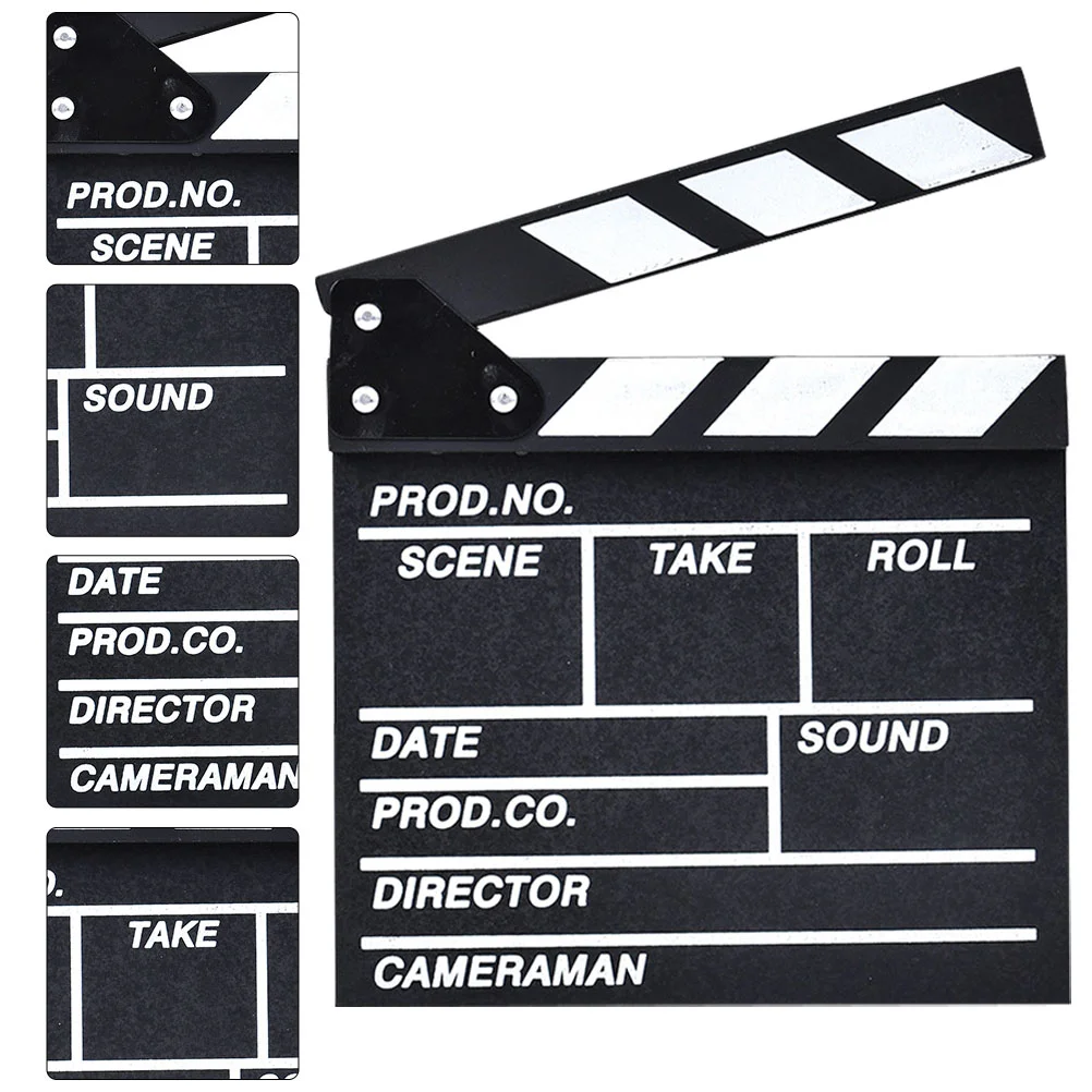 Bord Clapperboard Prop Partitiefolie Houten regisseurs Clapboard