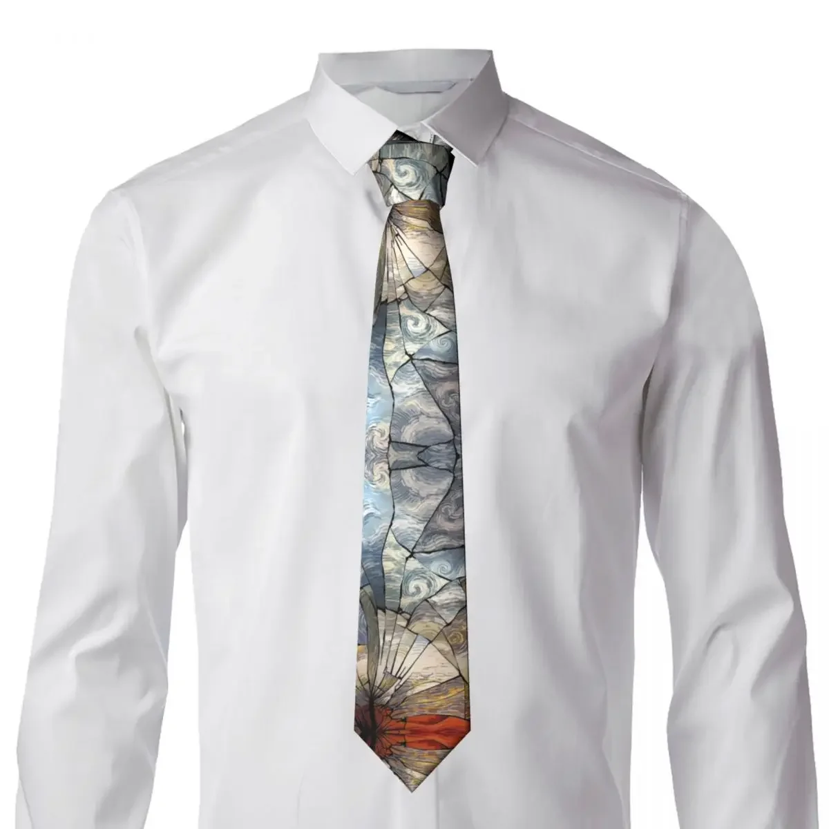 Van Gogh Painting Tie Abstract Art Classic Elegant Neck Ties For Men Women Wedding Party Quality Collar Tie Necktie Accessories