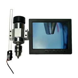 Universal CNC Professional 1/3’’ PAL 800TVL Mini CCD Camera System With 8 Inch Monitor AV Video Wire Spindle Fix Jig Clamp