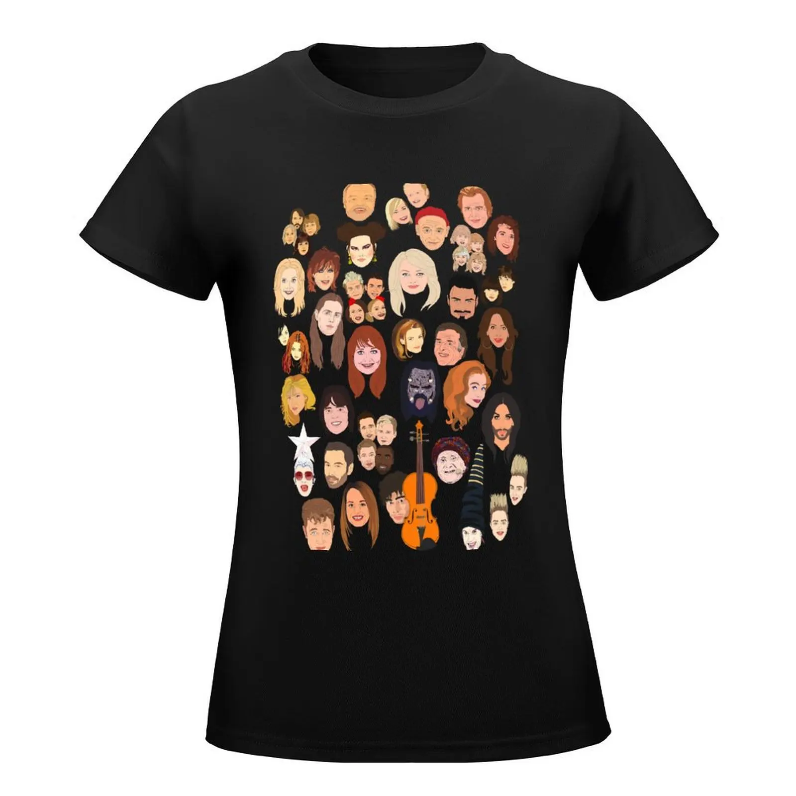 Icons of the Eurovision Song Contest T-Shirt cute clothes sports fans workout t shirts for Women