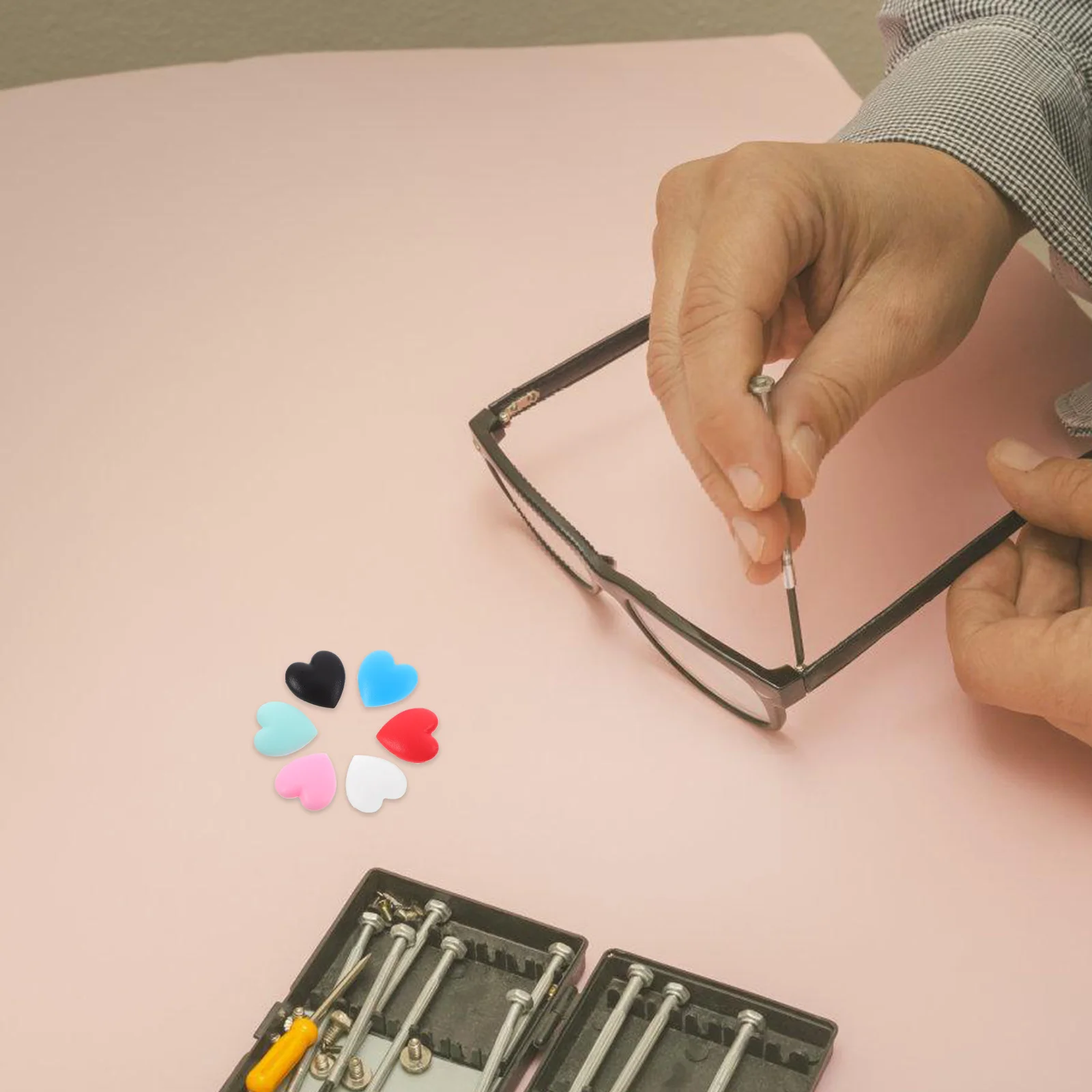 

Eyeglasses Anti-Slip Ear Grips Silicone Flexible Non-Skid Ear Hooks For Sports Running Hiking Outdoor Lightweight