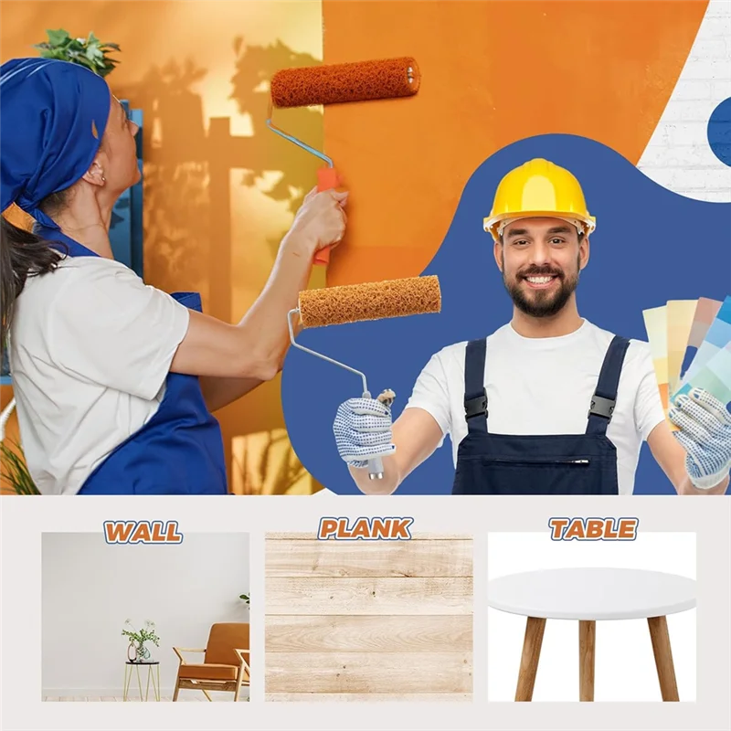 

RMWIN-3 упаковки текстурированных валиков для краски Текстурированный валик для покраски стен Для покраски стен Товары для покраски дома