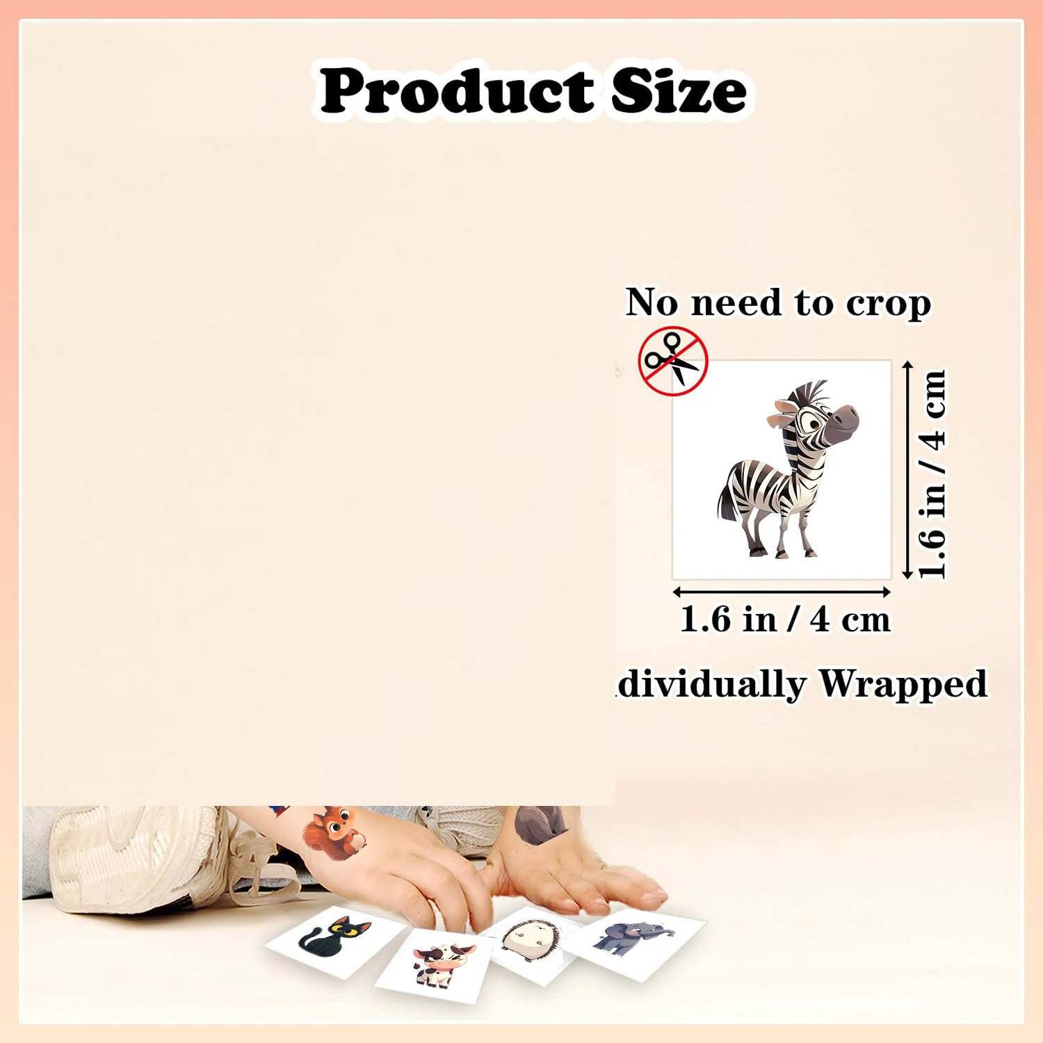 20Pcs/set Cartoon Animal Tattoo Stickers Funny Ocean Fish Tattoo For Birthday Gift Fake Body Art Tattoos