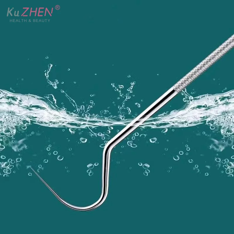 

Набор из 1 коробки: портативные многоразовые металлические зубочистки из нержавеющей стали с тубусом для хранения, инструмент для чистки зубов