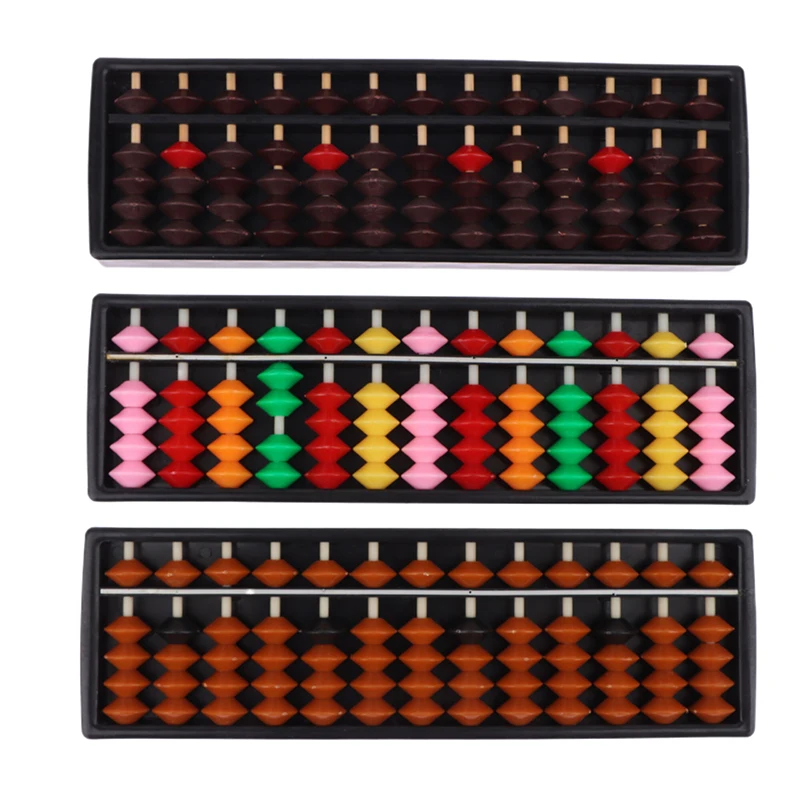 Math Learning Tool For Children Portable Chinese 13 Digits Column Abacus Arithmetic Soroban Calculating Counting