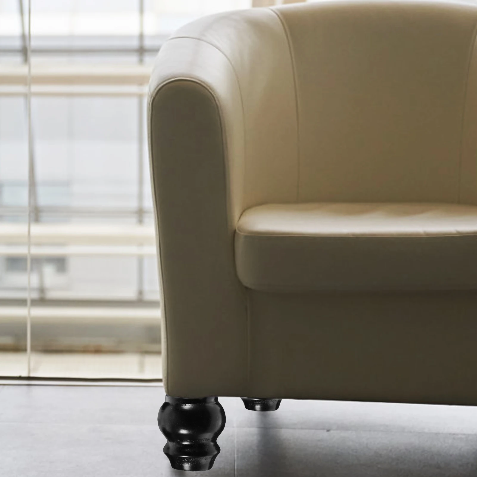 ขาโซฟาไม้เนื้อแข็ง 4 ชิ้น ปรับความสูงได้ 10 ซม. ขาเฟอร์นิเจอร์สำหรับตู้เสื้อผ้า ตู้ โต๊ะกาแฟ เตียง เก้าอี้ แข็งแรง