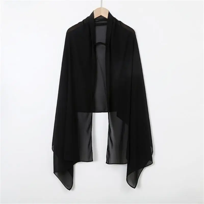 Y3NE 무슬림 Hijab 여성용 신축성 밴드 통기성 쉬폰 원단 헤드 스카프 미끄러짐을 방지하고 편안함을 보장합니다.