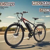 C29 Ultra E-Bike 750W Motor 48V15*2AH Battery Magnesium Aluminum Alloy Electric Bicycle 29-Inch Tires 21-Speed Electric Bike
