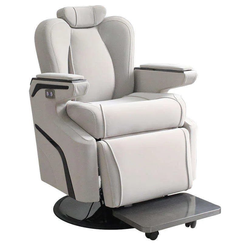 

Sofa Comfortable Modern Electric Sofa for Salon Hair Beauty Grey Color Leather Massage Barber Chairs