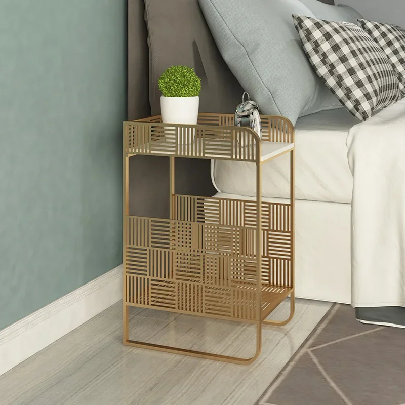 Bedside table Small simple modern light luxury household bedroom Mini small size 30 ultra-narrow 20cm wide bedside table