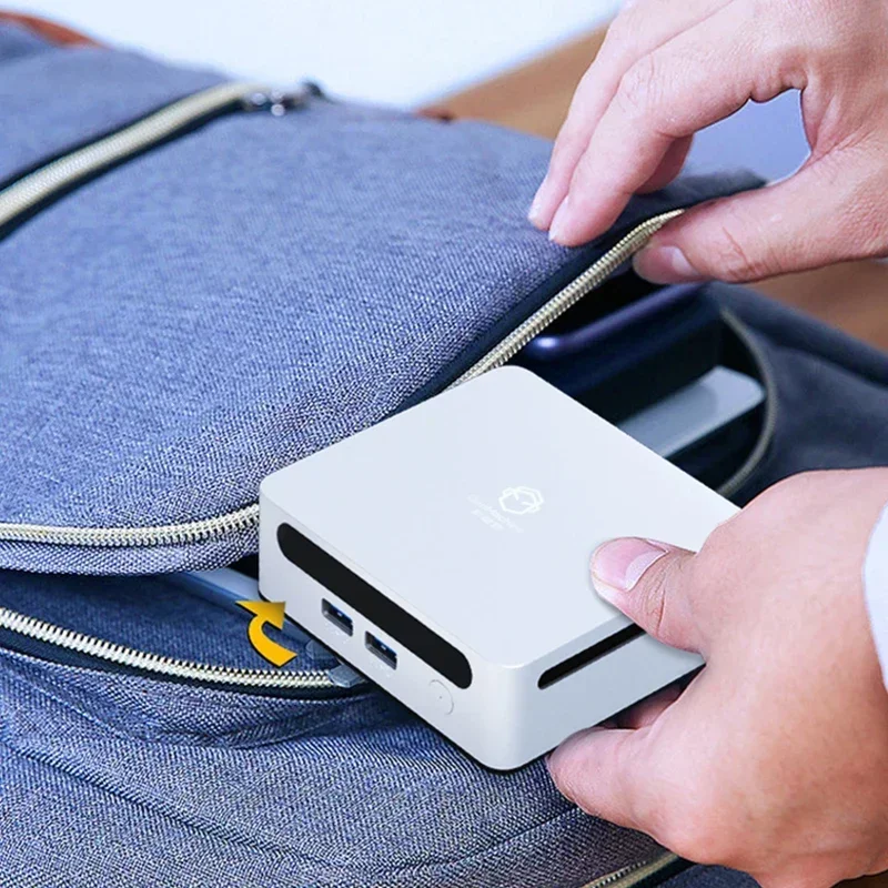 BitPC AMD Ryzen 5 4500U Mini PC 2 * DDR4 2 * M.2 SSD Windows 11 PRO WiFi6 BT 5.2 سطح المكتب مكتب كمبيوتر صغير ألعاب الكمبيوتر