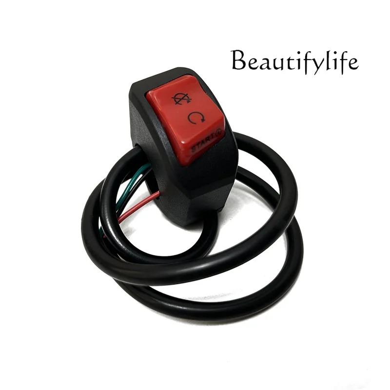 

Handlebar modification switch Two-wire and three-wire flameout start variable light Double flashing light with overtaking horn