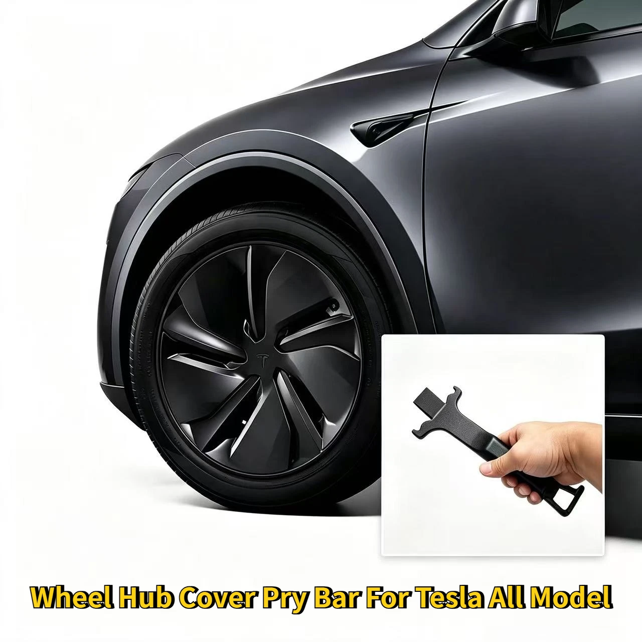 Car Tire Tool Crowbar for Tesla Model 3 Y S X Wheel Hub Cover Disassembly Special Tool Pry Bar Easy Disassembly Tool Crow Bar